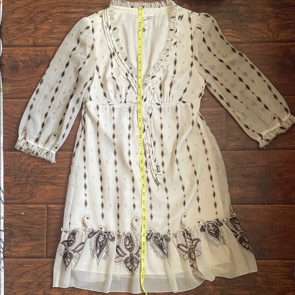 Guess White and Black Patterned Mini Dress - Picture 11 of 11